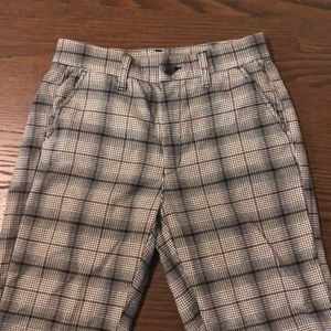 High Waisted Plaid Pants